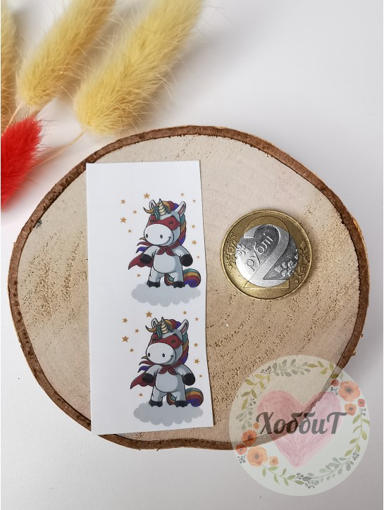 Термонаклейки цветные для бантиков №83, 1 пара